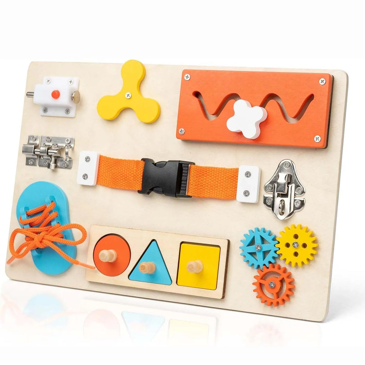 NestleEase™ Montessori Wooden Busy Board