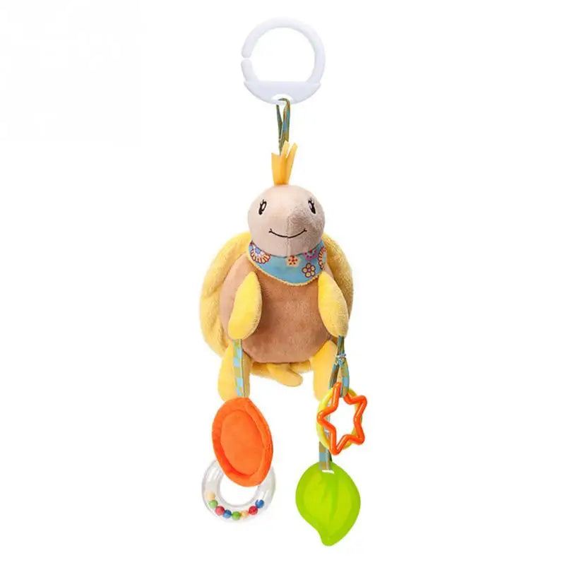 NestleEase™ Baby Sensory Activity Toy – Plush Rattle & Teether