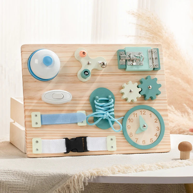 NestleEase™ Montessori Wooden Busy Board