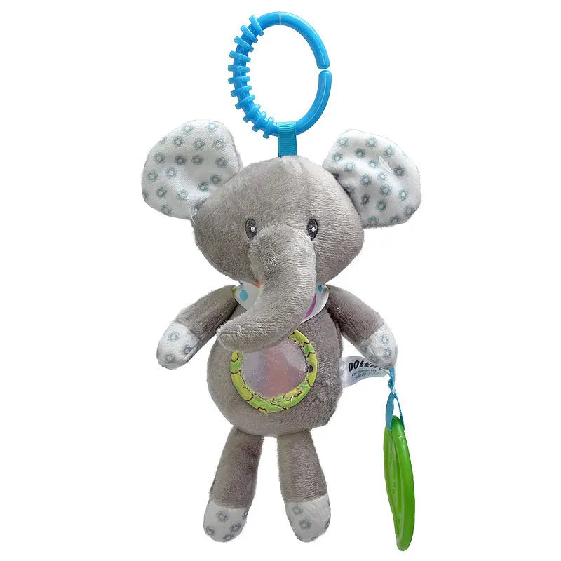 NestleEase™ Baby Sensory Activity Toy – Plush Rattle & Teether